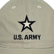 Load image into Gallery viewer, Army Star Stacked Logo Hat (Stone)