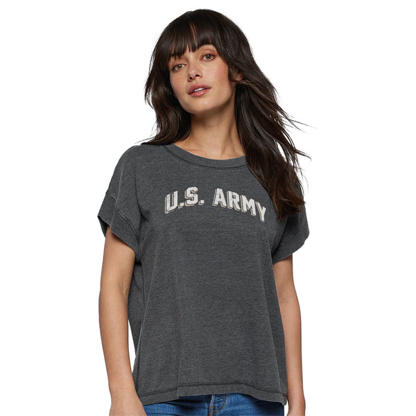 トップス AMERI SHEER LADY ARMY SHIRT FRILL SLEEVE SHEER SHIRT（シャツ/ブラウス）｜Ameri（アメリ
