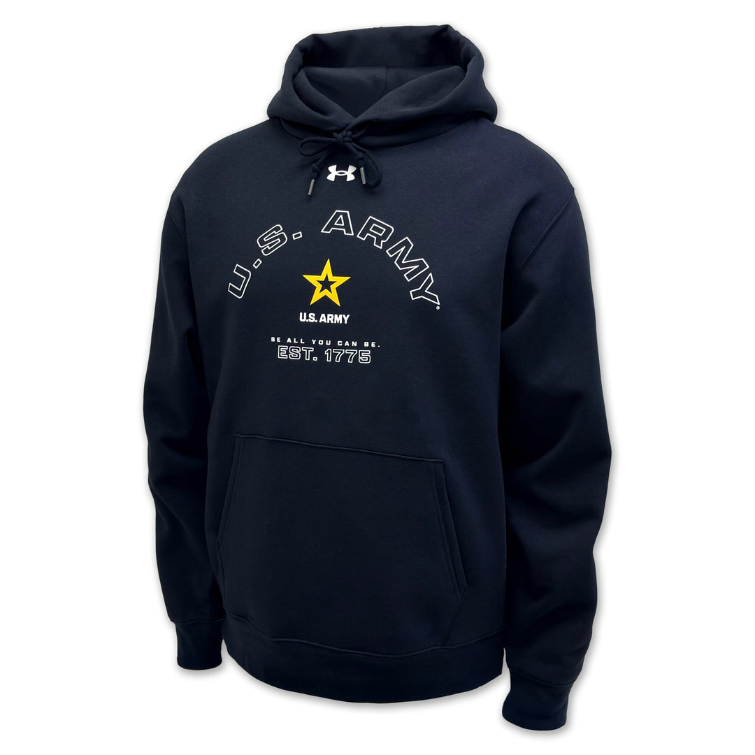 Army Under Armour Be All You Can Be Rival Fleece Hood (Black)