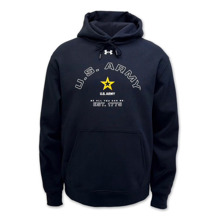 Army Under Armour Be All You Can Be Rival Fleece Hood (Black)