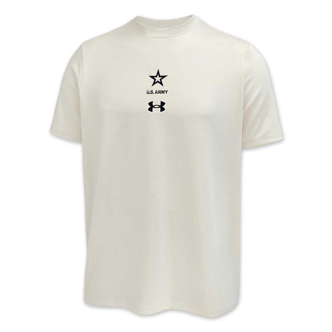 Army Under Armour Motion Heavyweight T-Shirt (Stone)