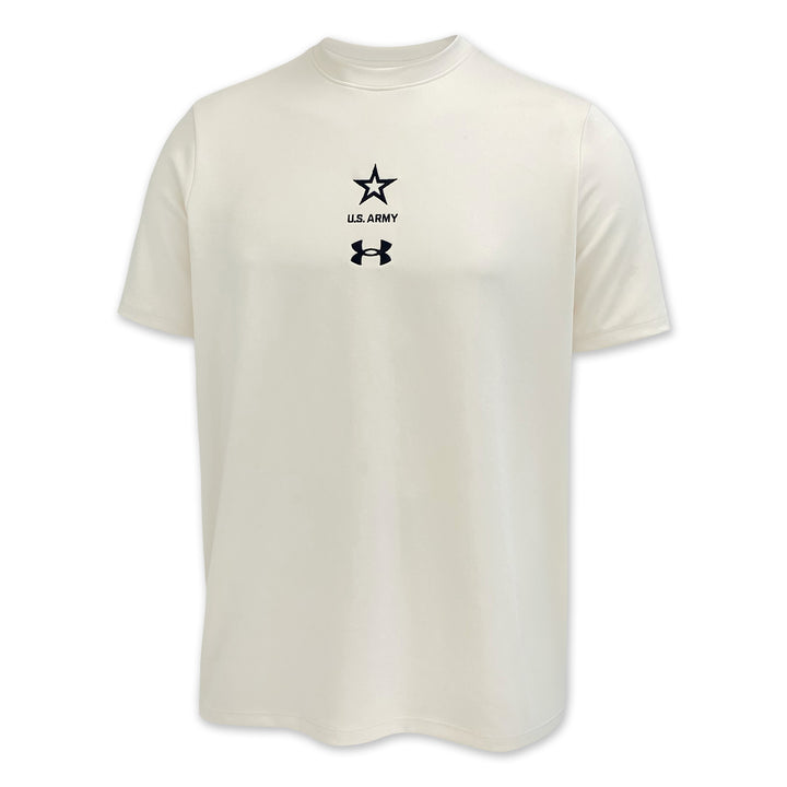 Army Under Armour Motion Heavyweight T-Shirt (Stone)