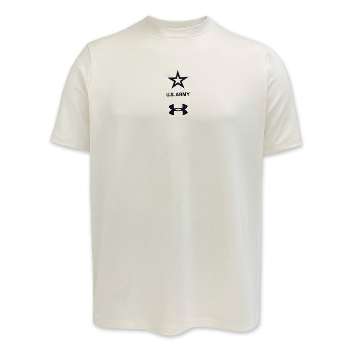 Army Under Armour Motion Heavyweight T-Shirt (Stone)