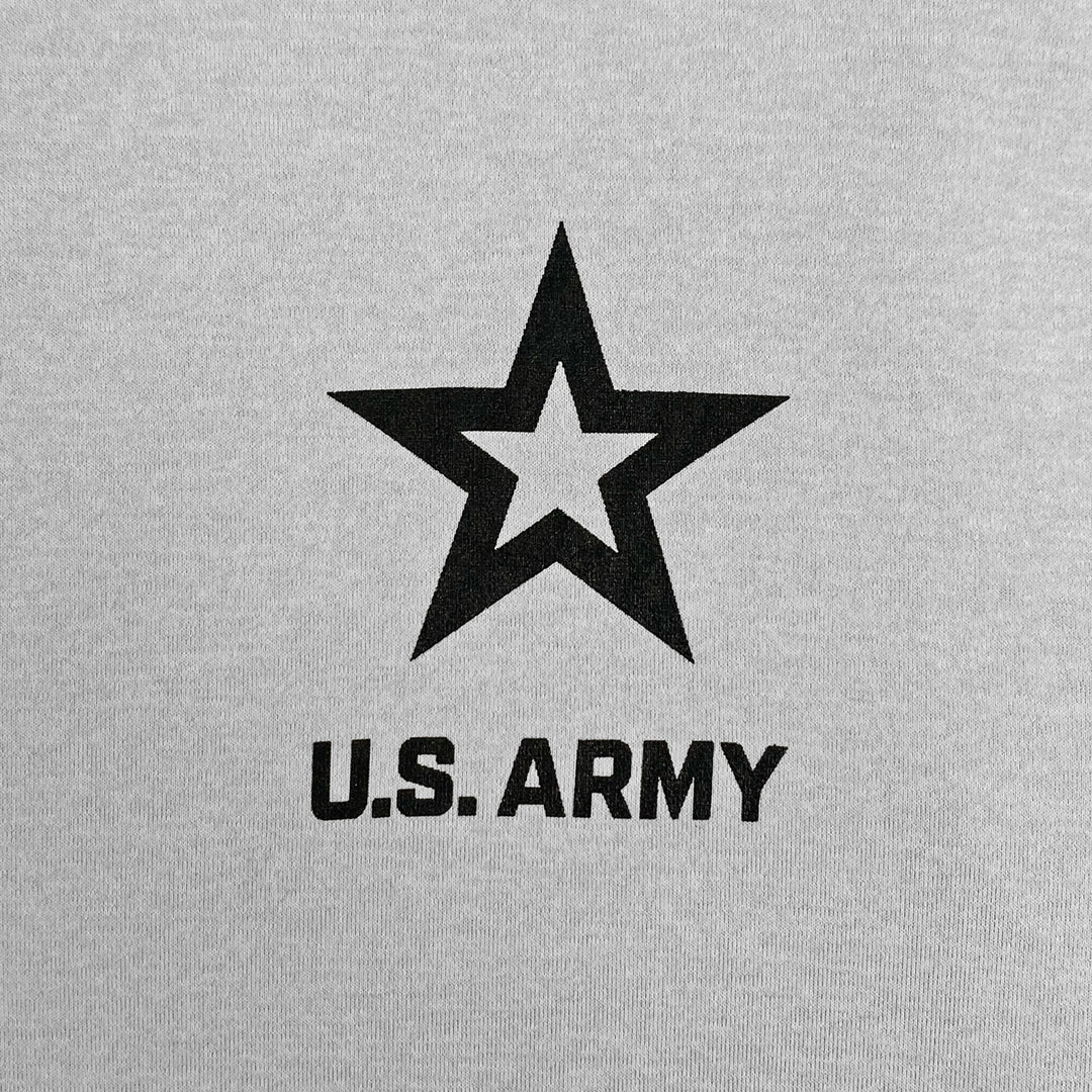 Army Under Armour Hooded Long Sleeve Zip Tee (Grey)