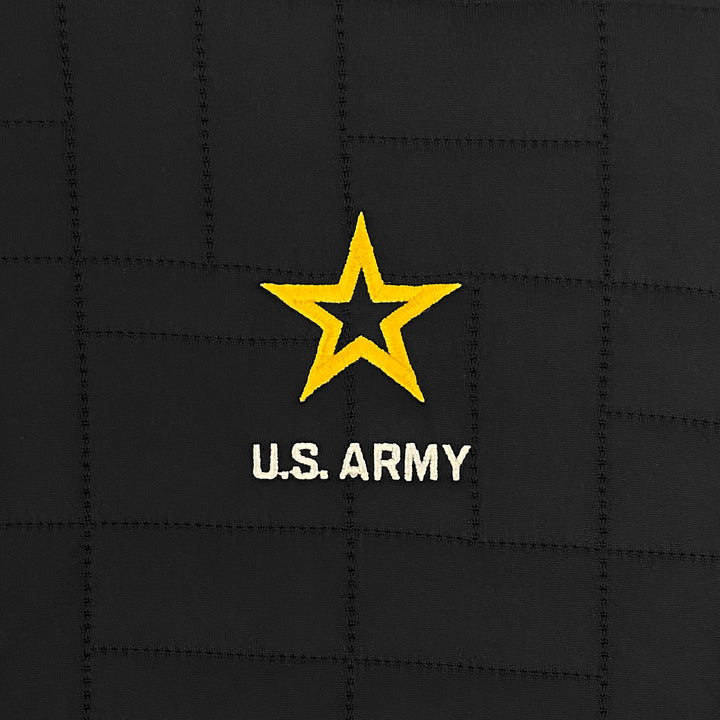 Army Under Armour Quilted 1/4 Zip Pullover (Black)