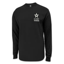 Load image into Gallery viewer, Army Veteran Flag Long Sleeve T-Shirt (Black)