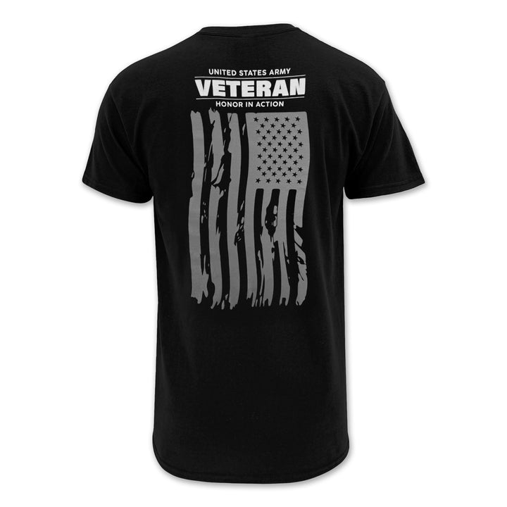 Army Veteran Flag T-Shirt (Black)
