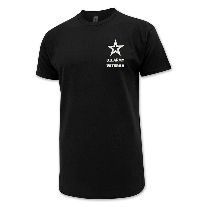 Army Veteran Flag T-Shirt (Black)