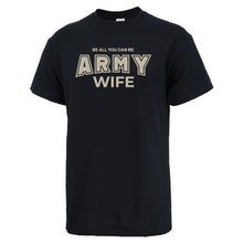 Load image into Gallery viewer, Army Wife T-Shirt (Black)