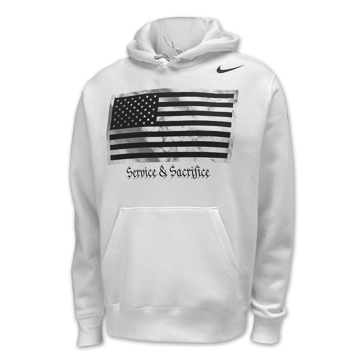 Army Nike 2025 Rivalry Service & Sacrifice Club Fleece Hood (White)