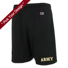 Load image into Gallery viewer, Pick Your Design Army Champion Cotton Shorts (Black)