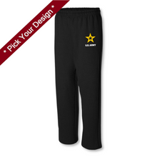 Load image into Gallery viewer, Pick Your Design Army Sweatpants (Black)