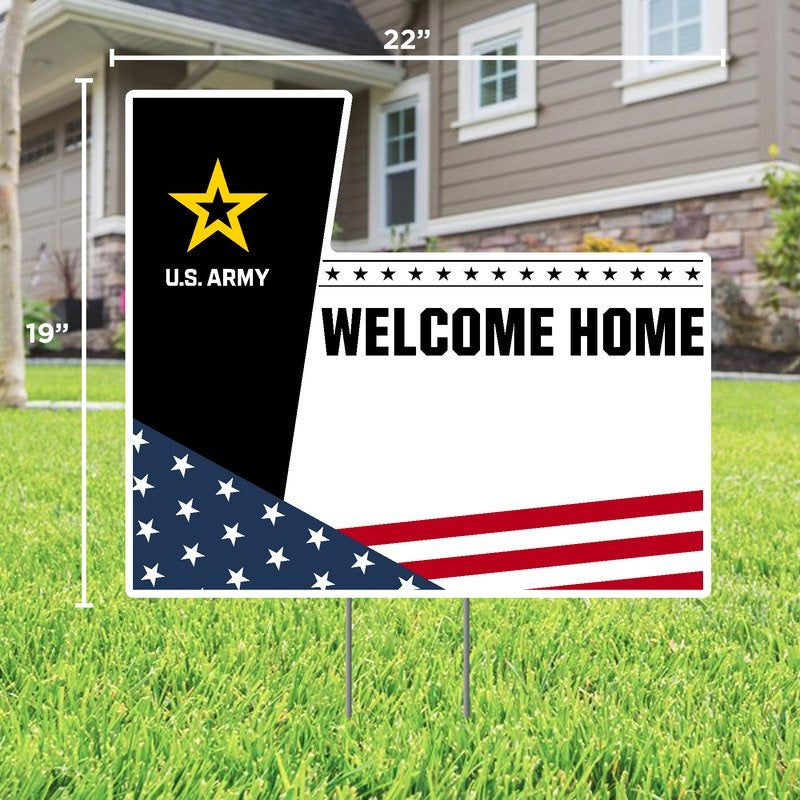 Army Welcome Home Custom Lawn Sign*