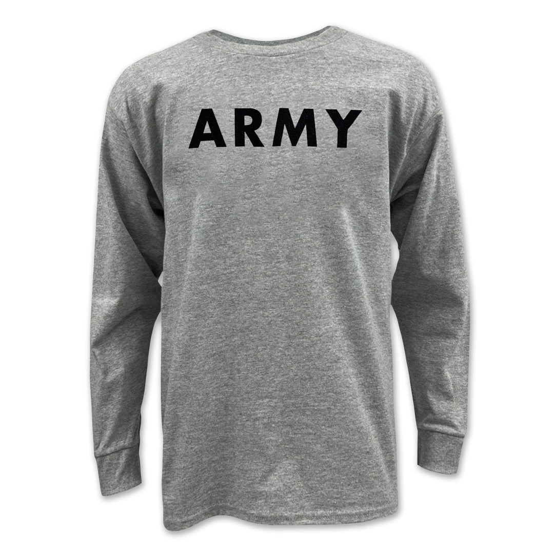 Army Youth Logo Core Long Sleeve T-Shirt (Grey)