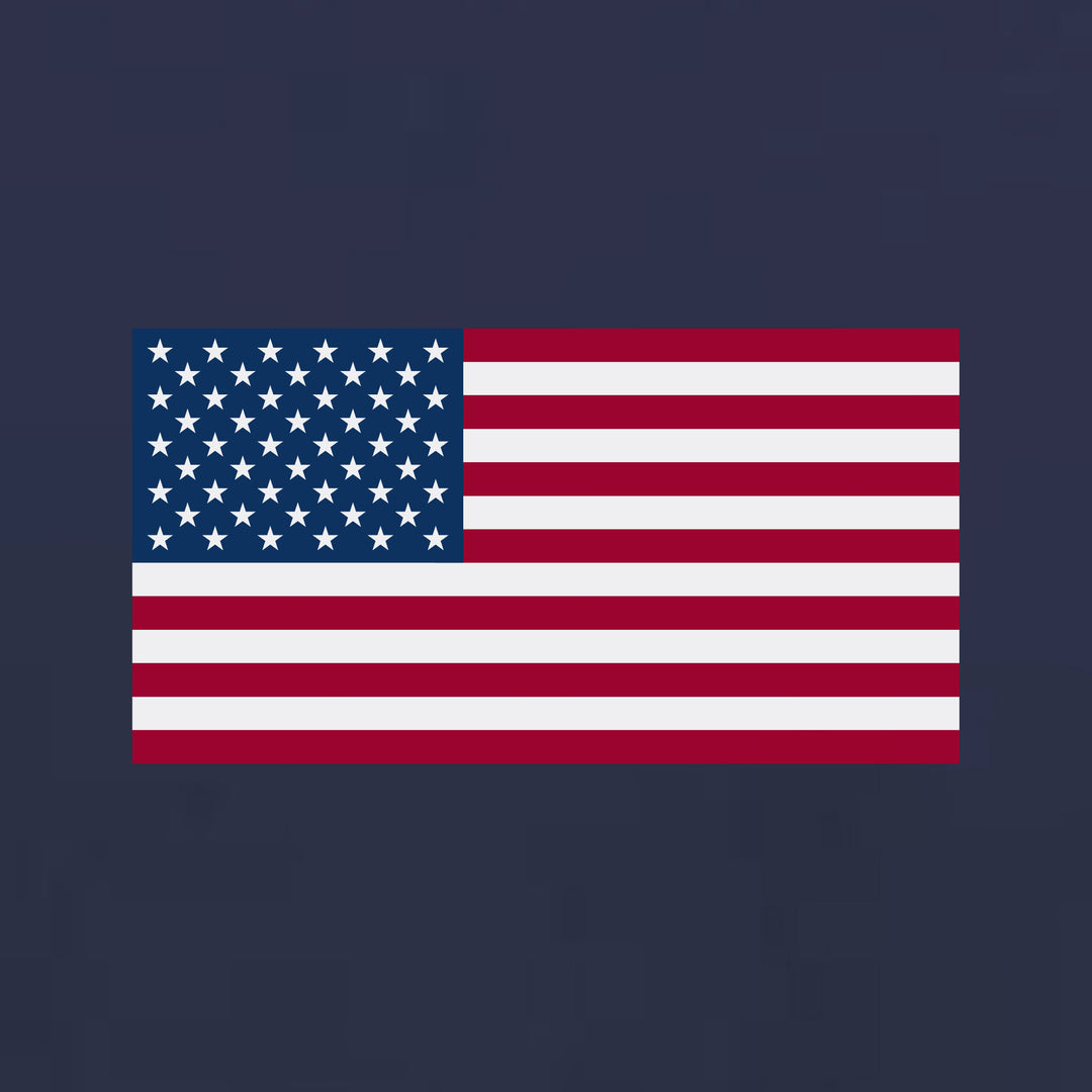 USA Flag Left Chest Crewneck