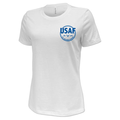 Pick Your Design Air Force Ladies T-Shirt (White)
