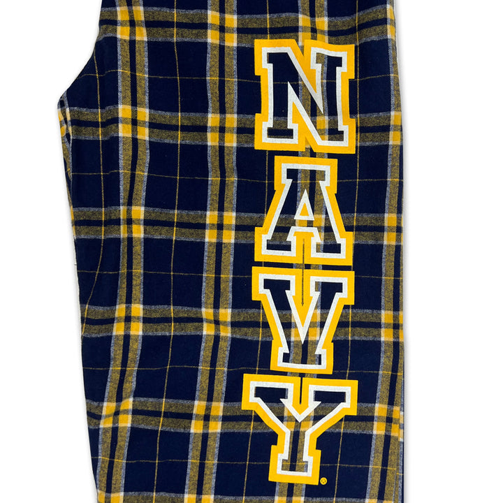 Navy 2C Flannel Pants (Navy/Gold)