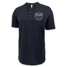 Load image into Gallery viewer, Air Force Veteran Mens Henley T-Shirt