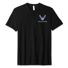Load image into Gallery viewer, Air Force Wings Mens Henley T-Shirt