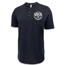 Load image into Gallery viewer, Coast Guard Veteran Mens Henley T-Shirt