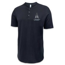 Load image into Gallery viewer, Space Force Delta Mens Henley T-Shirt