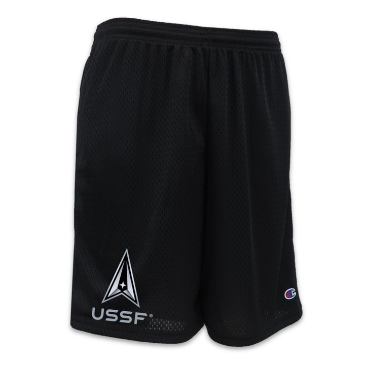 Pick Your Design Space Force Champion Mesh Shorts (Black)