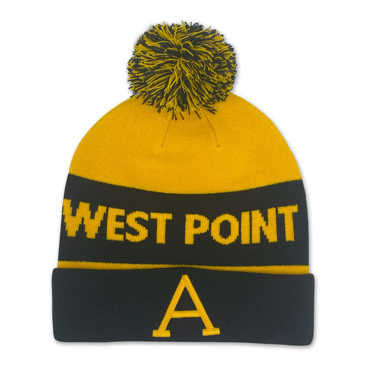 West Point Nike USMA Peak Stripe Beanie (Black/Gold)
