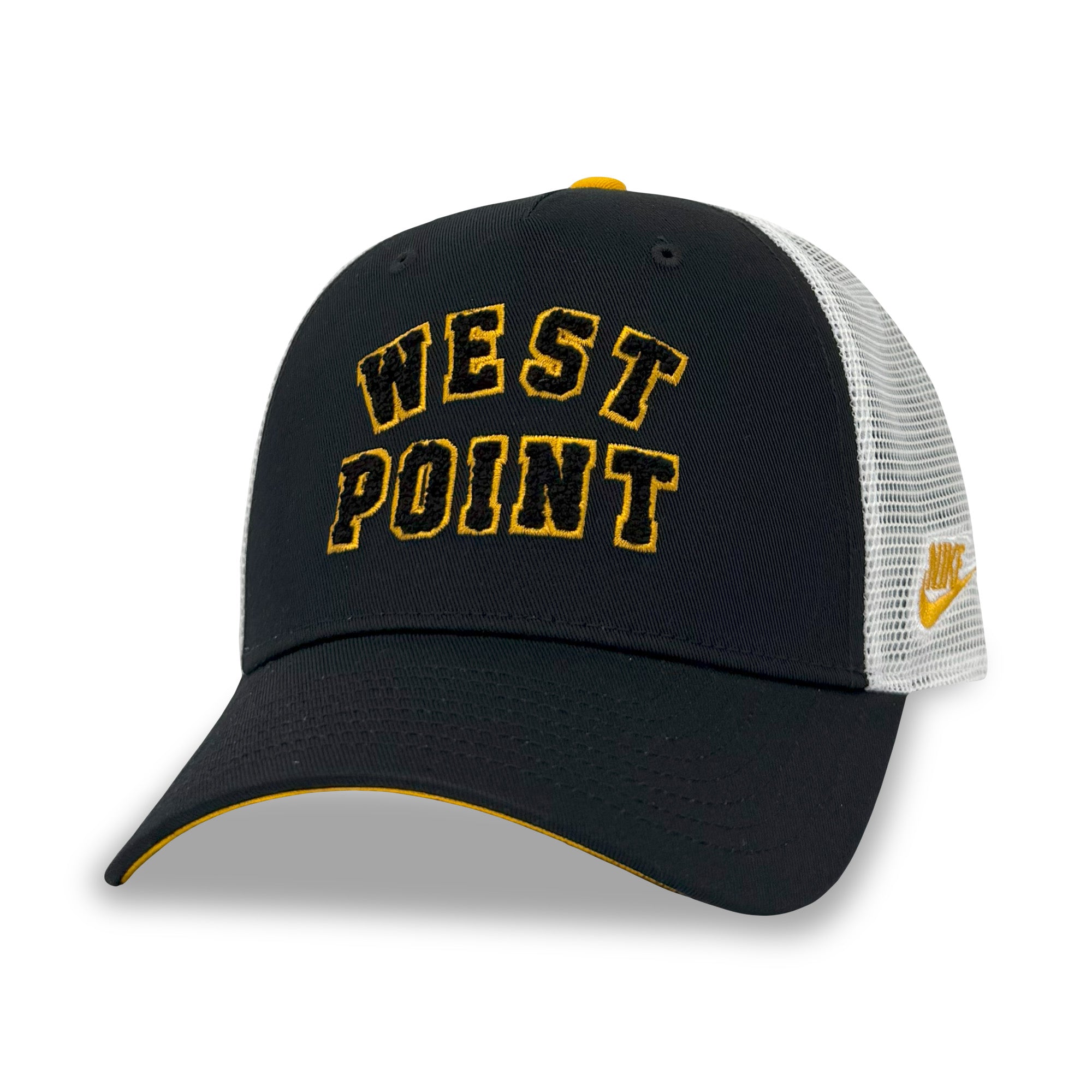 West Point Nike USMA Men's Rise Trucker Hat (Black/White)