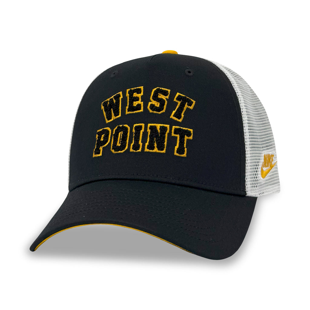 West Point Nike USMA Men's Rise Trucker Hat (Black/White)