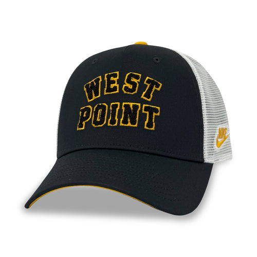 West Point Nike USMA Men's Rise Trucker Hat (Black/White)