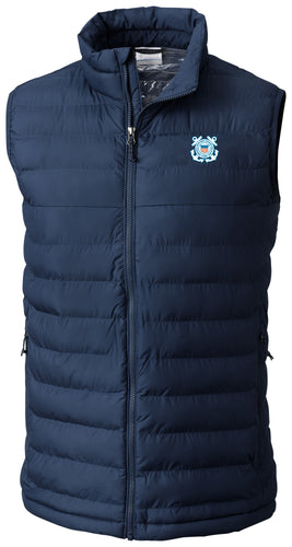 Coast Guard Seal Columbia Powder Lite Vest (Navy)*