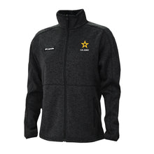 Load image into Gallery viewer, Army Star Columbia Women&#39;s Sweater Weather Fleece Full Zip Jacket (Black)*