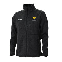 Load image into Gallery viewer, Army Star Columbia Women&#39;s Sweater Weather Fleece Full Zip Jacket (Black)*