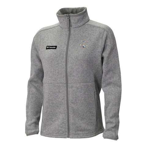 Navy Anchor Columbia Women's Sweater Weather Fleece Full Zip Jacket (Grey)*