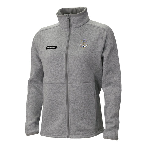 Navy Anchor Columbia Women's Sweater Weather Fleece Full Zip Jacket (Grey)*