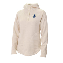 Load image into Gallery viewer, Marines EGA Columbia Women&#39;s Sweater Weather Pullover Hoodie (Chalk)*