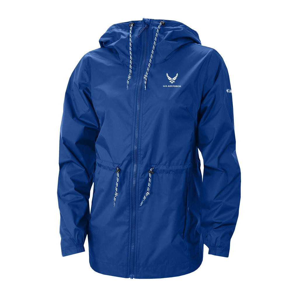 Air Force Wings Columbia Women's Lily Park Rain Jacket (Azul)*