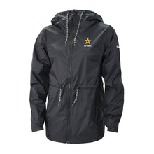 Load image into Gallery viewer, Army Star Columbia Women&#39;s Lily Park Rain Jacket (Black)*