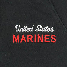 Load image into Gallery viewer, Marines Champion Ladies University Full Zip Fleece Hood (Black)