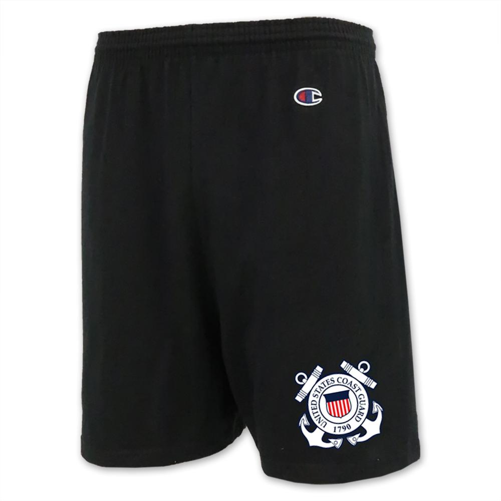 Pick Your Design Coast Guard Champion Cotton Shorts (Black)