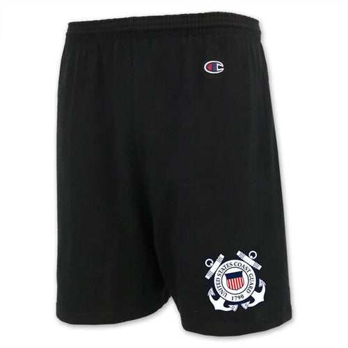 Pick Your Design Coast Guard Champion Cotton Shorts (Black)