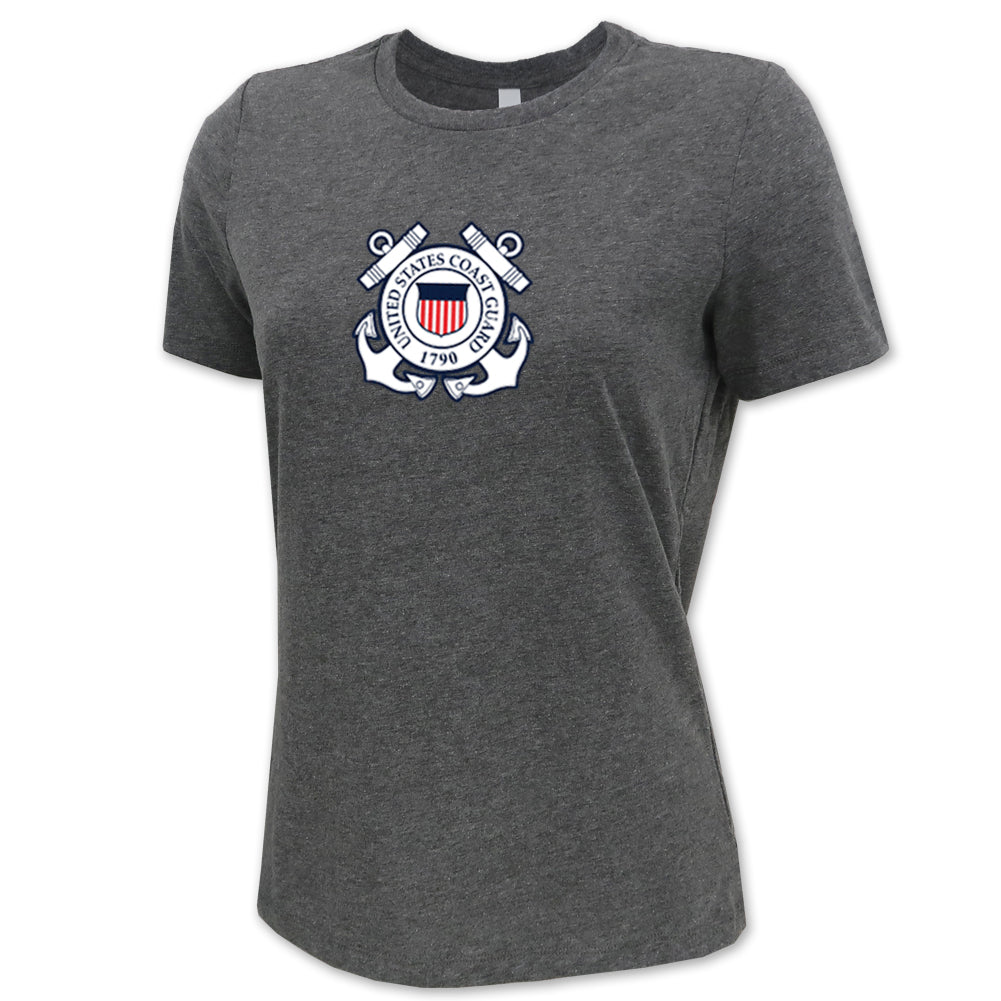 Pick Your Design Coast Guard Ladies T-Shirt (Deep Heather)