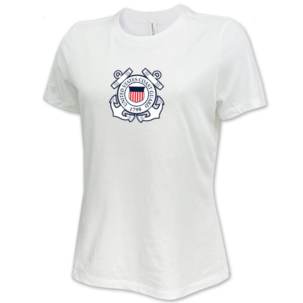 Pick Your Design Coast Guard Ladies T-Shirt (White)