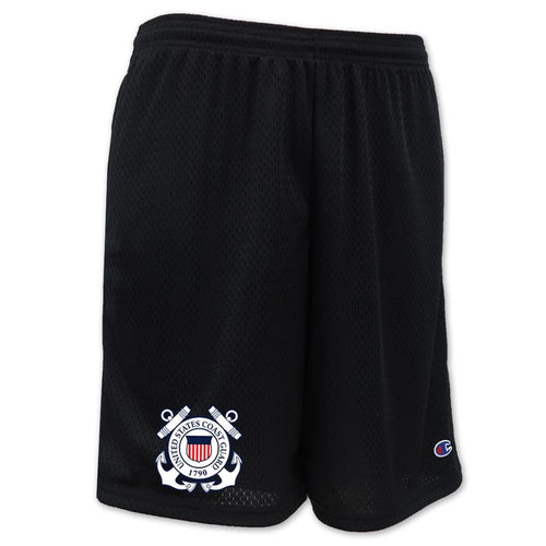 Pick Your Design Coast Guard Champion Mesh Shorts (Black)