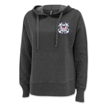 Load image into Gallery viewer, Coast Guard Seal Left Chest Ladies Hood