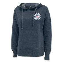 Load image into Gallery viewer, Coast Guard Seal Left Chest Ladies Hood