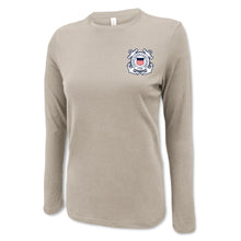 Load image into Gallery viewer, Coast Guard Seal Ladies Left Chest Long Sleeve