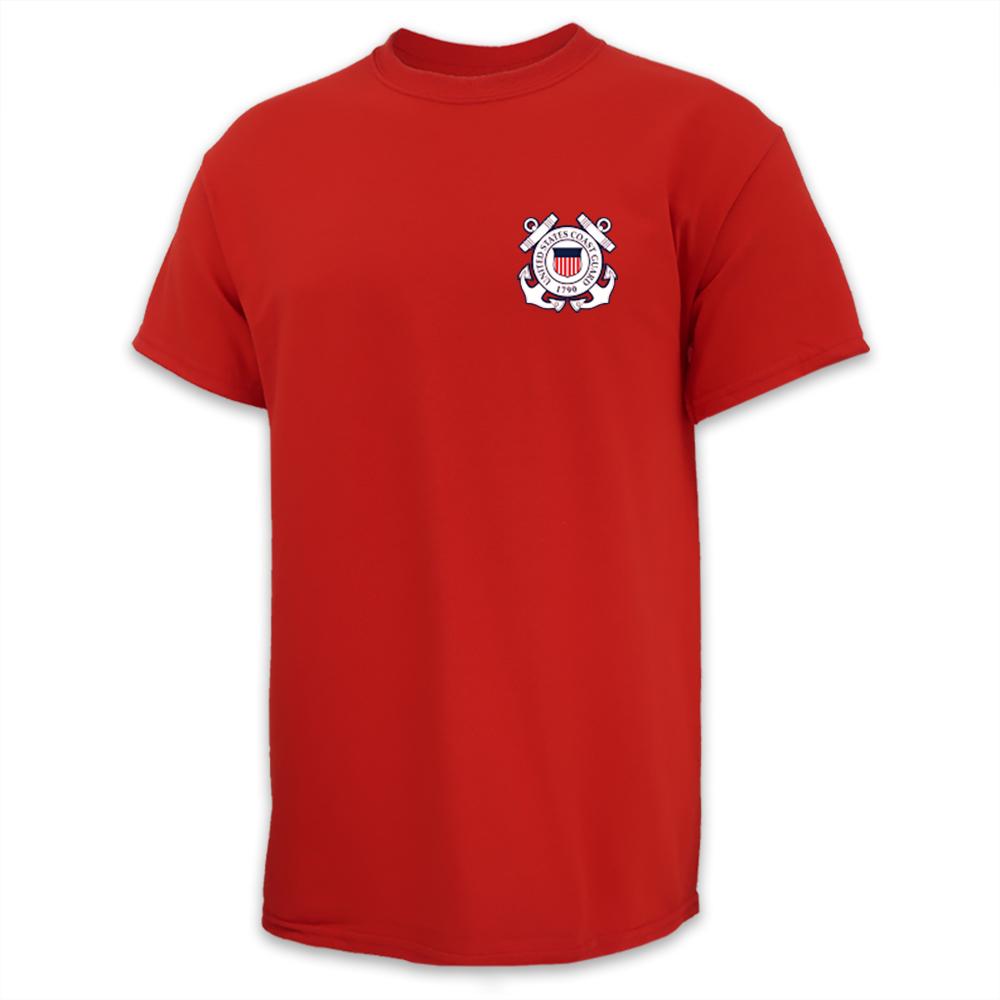 Pick Your Design Coast Guard T-Shirt (Red)