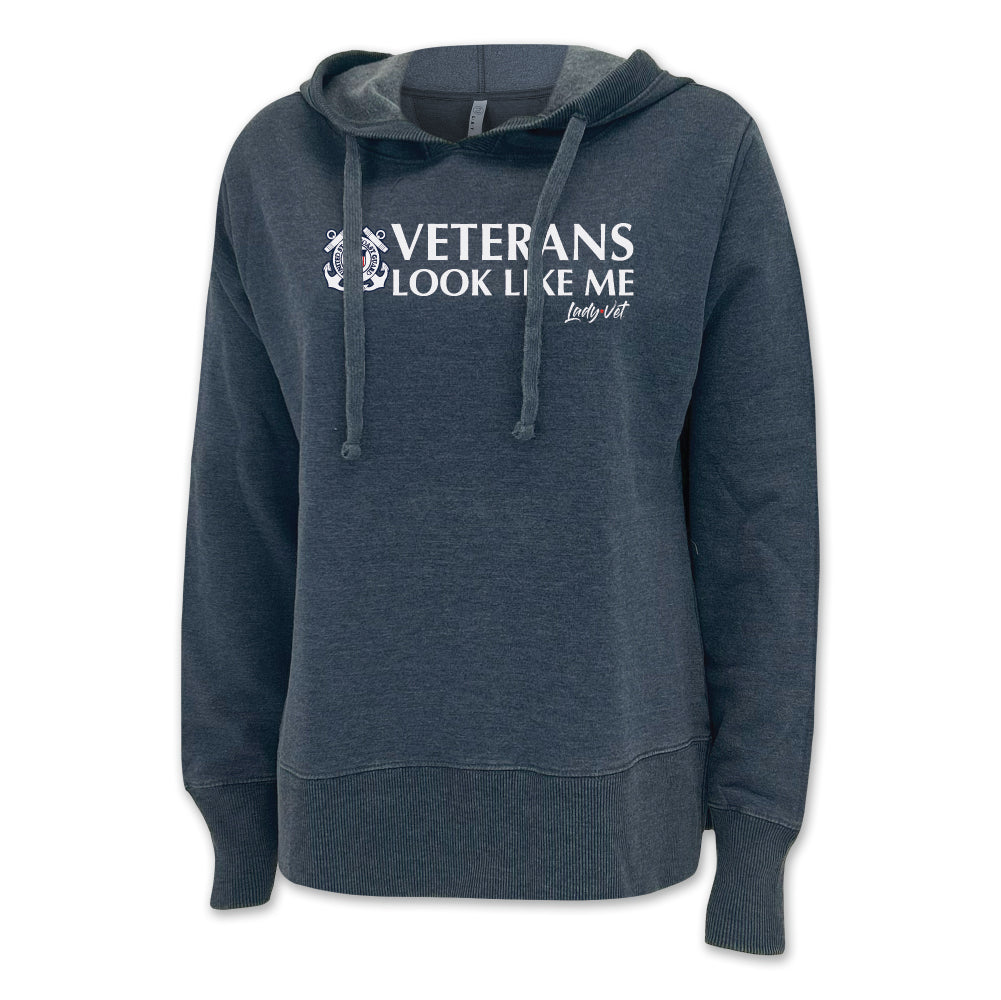 Coast Guard Vet Looks Like Me Ladies Hood
