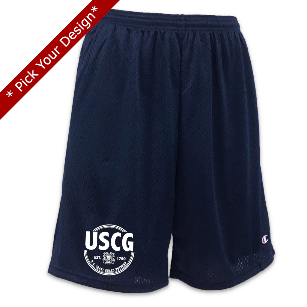 Pick Your Design Coast Guard Mesh Shorts